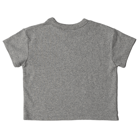 Classic heather grey cotton kids t-shirt - quality children's clothing basics