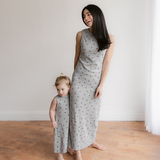 mommy & me rose maxi