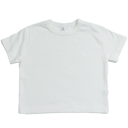 Classic white cotton kids t-shirt - premium quality children's clothing basics