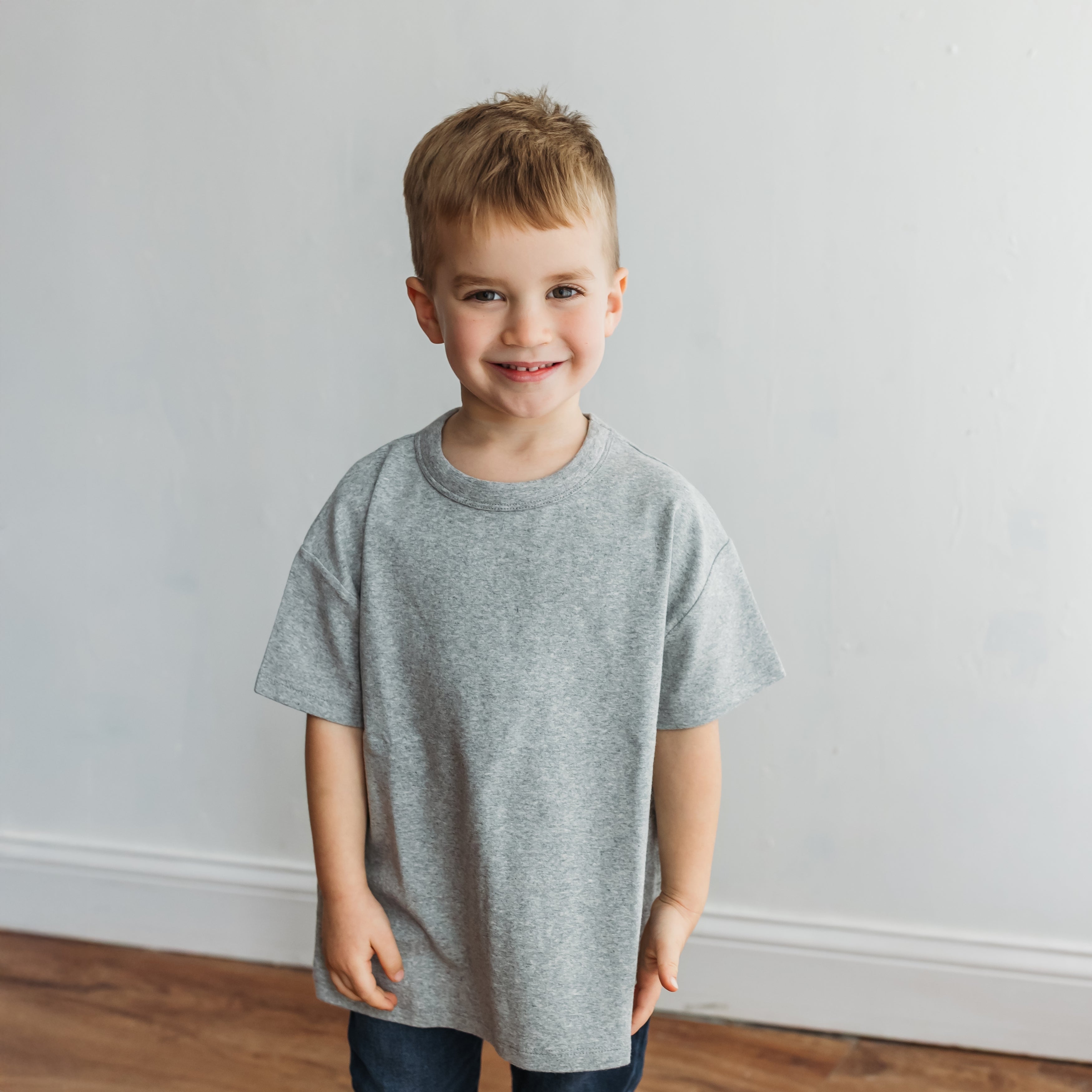 Heather Grey Tee - Soft Toddler Clothing – Little Love Tees